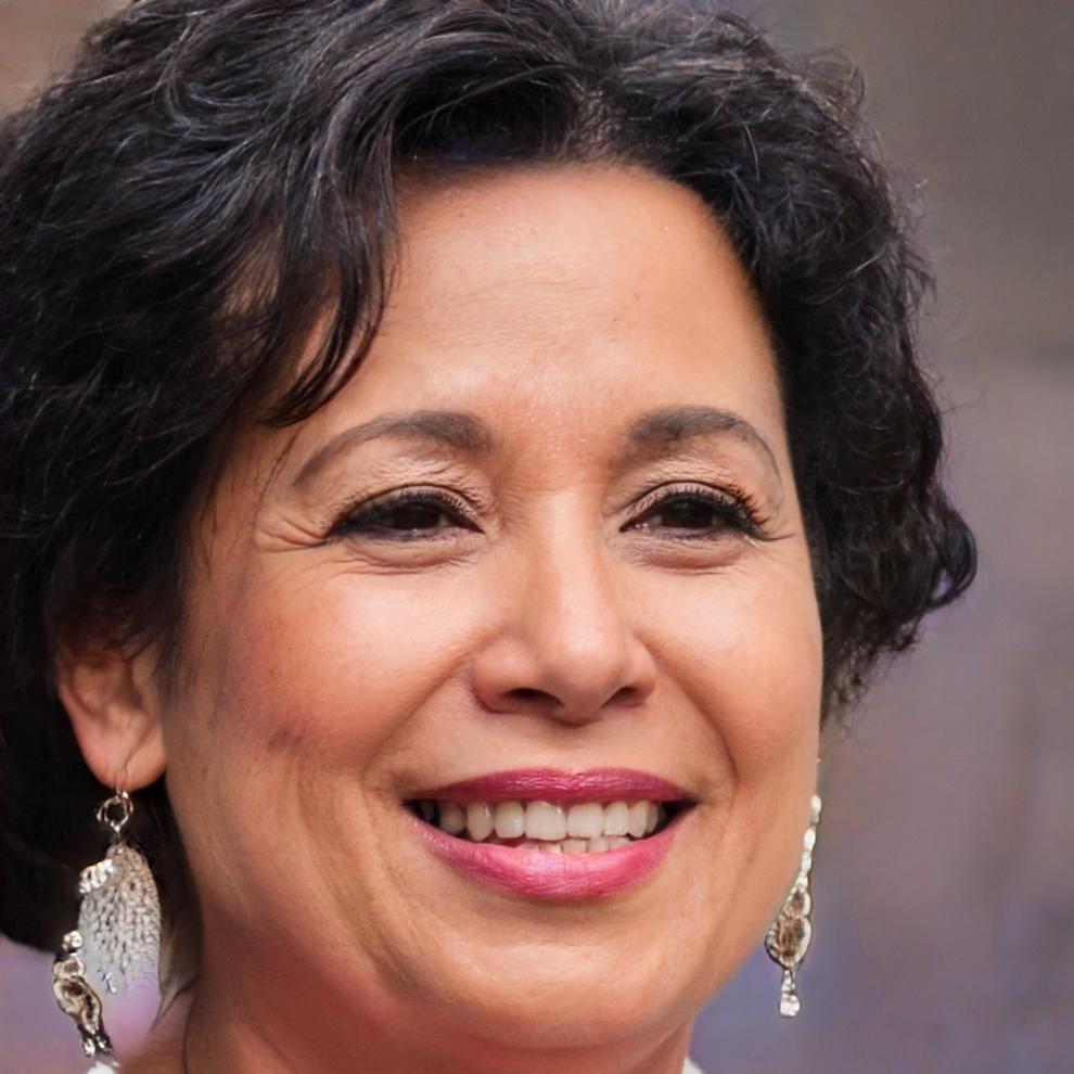 Penelope Ashford reviewing financial documents